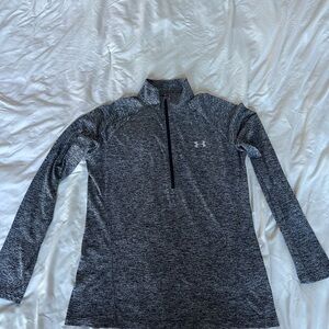 Under Armour Black and Gray Long Sleeve Pullover